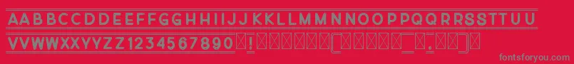 Montecarlito Font – Gray Fonts on Red Background