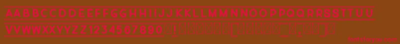 Montecarlito Font – Red Fonts on Brown Background