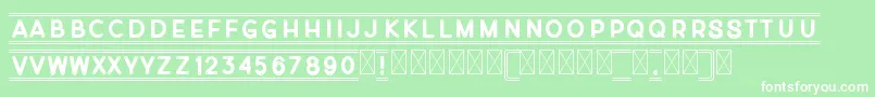 Montecarlito Font – White Fonts on Green Background