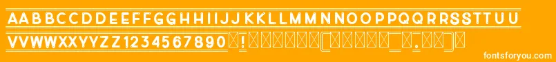 Montecarlito Font – White Fonts on Orange Background