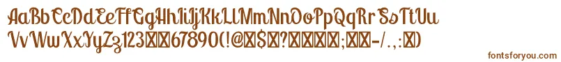 Montello DEMO Font – Brown Fonts on White Background