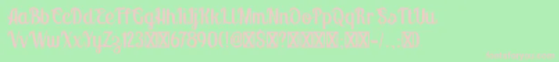 Montello DEMO Font – Pink Fonts on Green Background