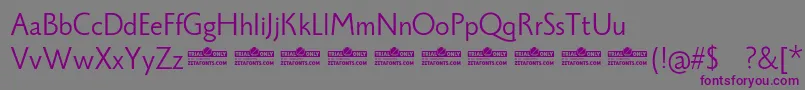 Шрифт Monterchi Sans Book trial – фиолетовые шрифты на сером фоне