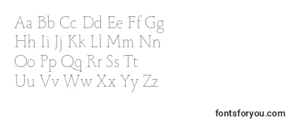 Обзор шрифта Monterchi Serif Thin trial