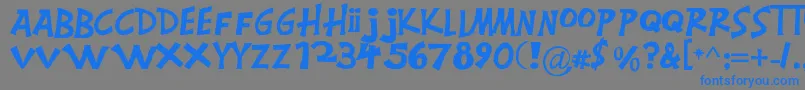 Montgomery-Schriftart – Blaue Schriften auf grauem Hintergrund