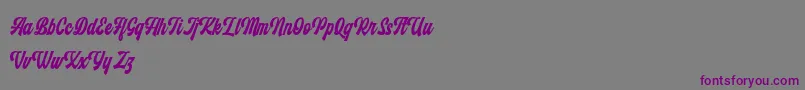 Monthelo Font – Purple Fonts on Gray Background