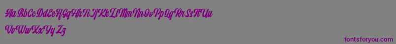 Monthelo Font – Purple Fonts on Gray Background