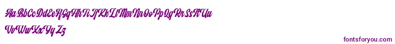 Monthelo Font – Purple Fonts on White Background