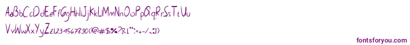 Montiss-fontti – violetit fontit