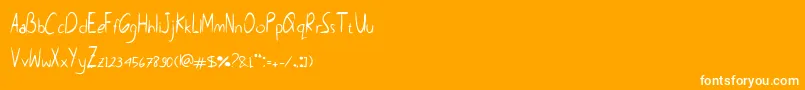 More about Montiss Font Montiss Font – White Fonts on Orange Background