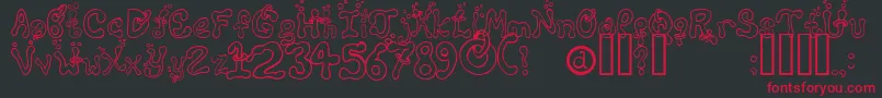 MONTR    Font – Red Fonts on Black Background