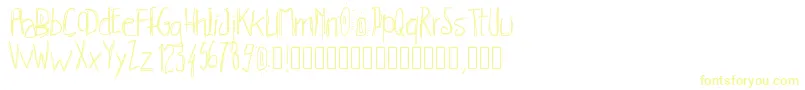 Pwhachures-Schriftart – Gelbe Schriften