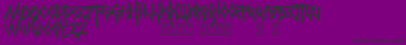 Monumental Font – Black Fonts on Purple Background
