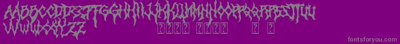 Monumental Font – Gray Fonts on Purple Background