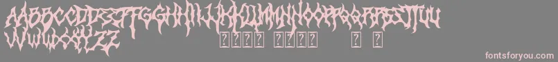 Monumental Font – Pink Fonts on Gray Background