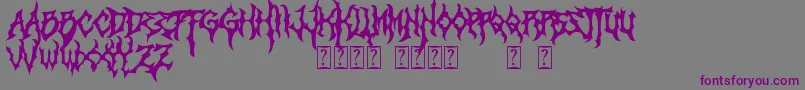 Monumental-fontti – violetit fontit harmaalla taustalla