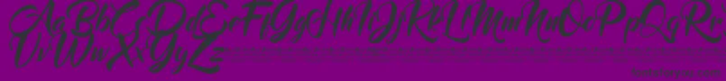 Mood Booster Demo-Schriftart – Schwarze Schriften auf violettem Hintergrund