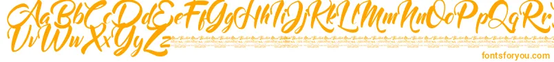 Mood Booster Demo-Schriftart – Orangefarbene Schriften