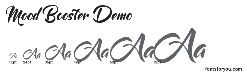 Mood Booster Demo Font Sizes