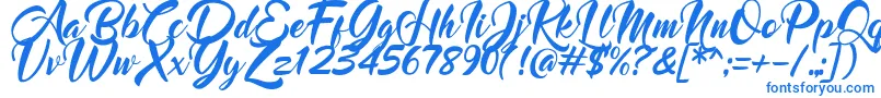 More about Mood Booster Italic Font Mood Booster Italic Font – Blue Fonts on White Background
