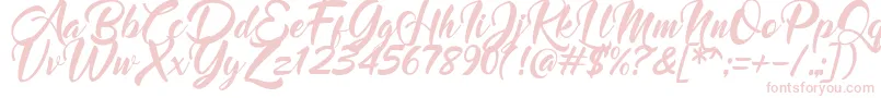 Czcionka Mood Booster Italic – różowe czcionki