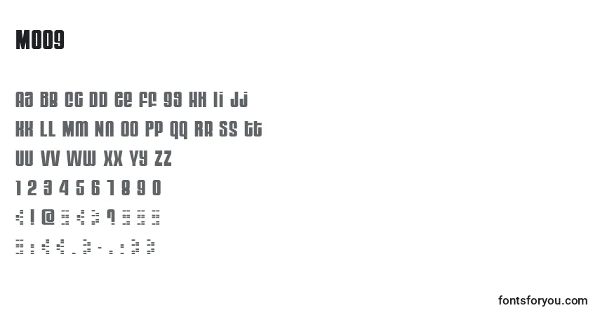 A fonte MOOG     (134845) – alfabeto, números, caracteres especiais