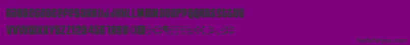 MOOG    -fontti – mustat fontit violetilla taustalla