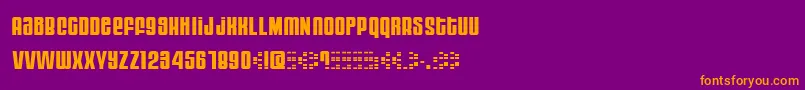 MOOG     Font – Orange Fonts on Purple Background