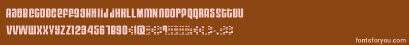 MOOG     Font – Pink Fonts on Brown Background