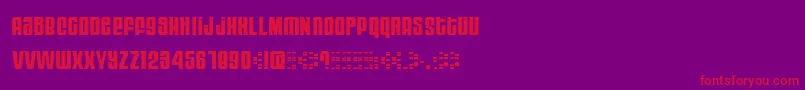 MOOG     Font – Red Fonts on Purple Background