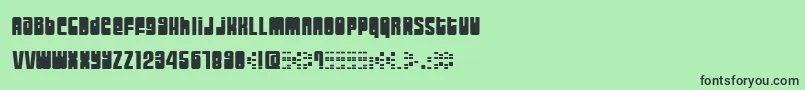 MOOGS    Font – Black Fonts on Green Background