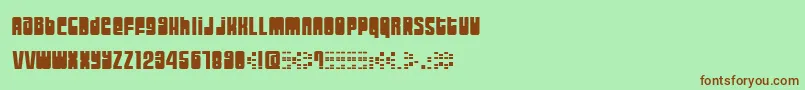 MOOGS    Font – Brown Fonts on Green Background