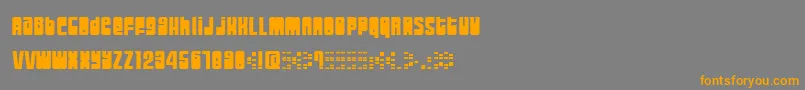 MOOGS    Font – Orange Fonts on Gray Background