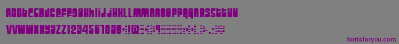 MOOGS    Font – Purple Fonts on Gray Background