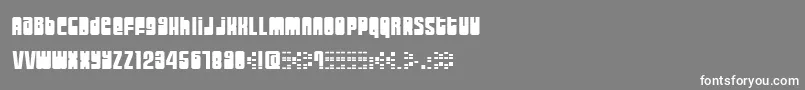 MOOGS    Font – White Fonts on Gray Background