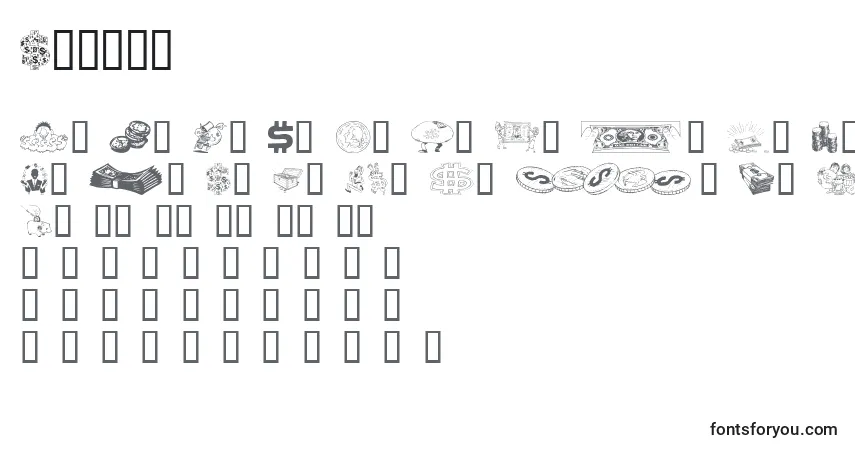 Шрифт Moolah (134847) – алфавит, цифры, специальные символы