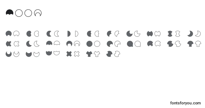 A fonte Moon 2 0 – alfabeto, números, caracteres especiais