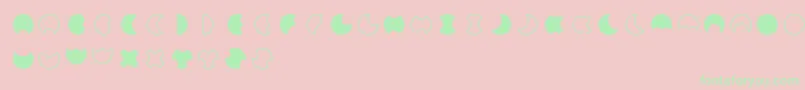 Moon 2 0 Font – Green Fonts on Pink Background