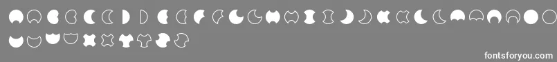 Moon 2 0 Font – White Fonts on Gray Background