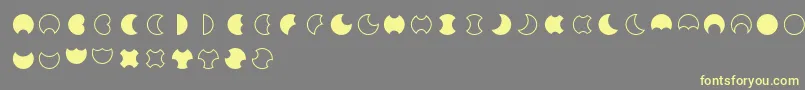 Moon 2 0 Font – Yellow Fonts on Gray Background