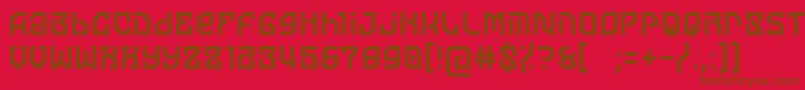 moon of jupiter Font – Brown Fonts on Red Background