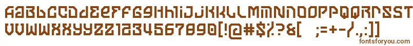 moon of jupiter Font – Brown Fonts on White Background