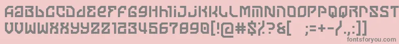 moon of jupiter Font – Gray Fonts on Pink Background