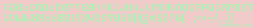 moon of jupiter Font – Green Fonts on Pink Background