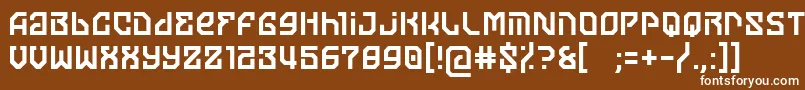 moon of jupiter Font – White Fonts on Brown Background