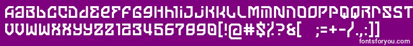 moon of jupiter Font – White Fonts on Purple Background