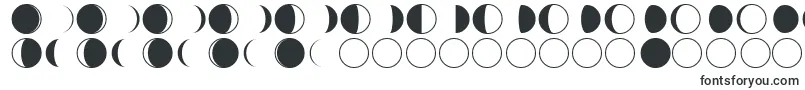 Шрифт moon phases – футуристические шрифты