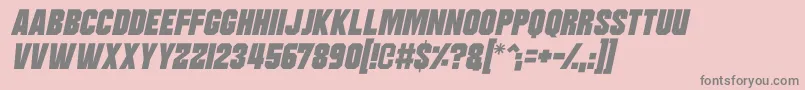 fuente Moonbase Delta Italic – Fuentes Grises Sobre Fondo Rosa