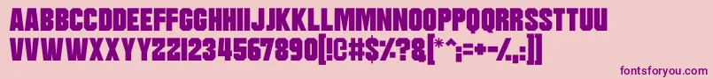 Moonbase Delta Font – Purple Fonts on Pink Background