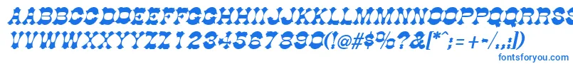 Шрифт DogwoodItalic – синие шрифты на белом фоне
